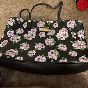 Purple flowery BetseyJohnson shoulder bag